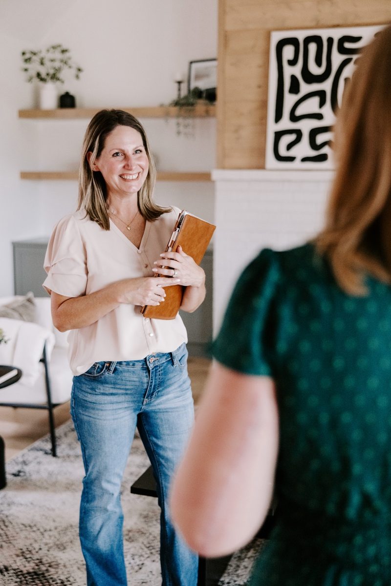 Holly during a home consultation
